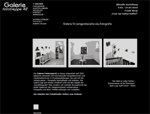 Tablet Screenshot of galeriefototreppe42.de